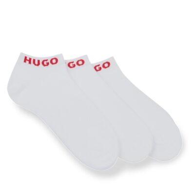 Hugo Pack Logo Cuff Ankle Socks