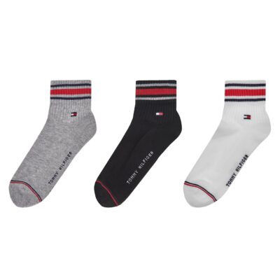 Tommy Hilfiger 3 Pack Sports quarter Socks Mens