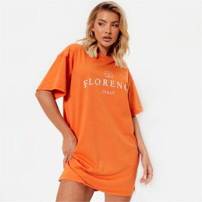 I Saw It First Florence Graphic Oversized T Shirt Dress