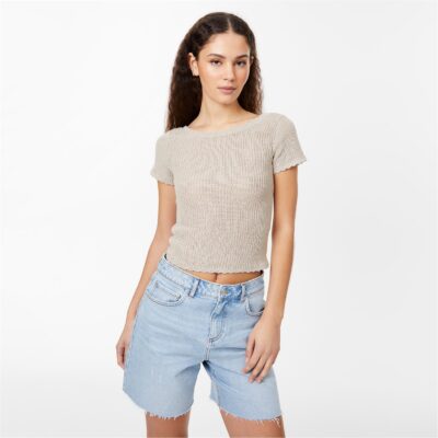 Jack Wills Crochet Open Back Tee