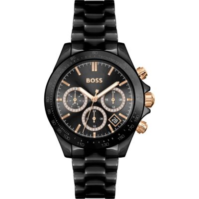 Boss Ladies BOSS Novia Ceramic Black Dial Watch